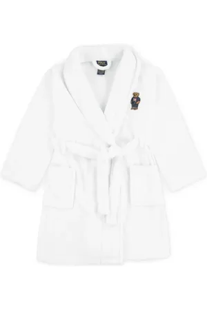 Ralph Lauren Bata de tejido de rizo con motivo Polo Bear