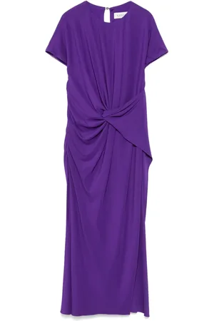 Lanvin Vestido midi con detalle de nudo