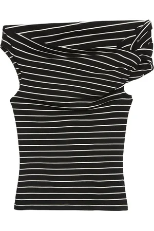 Msgm Camiseta con rayas estampadas