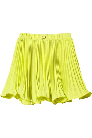 Twin-Set Falda corta con diseño plisado