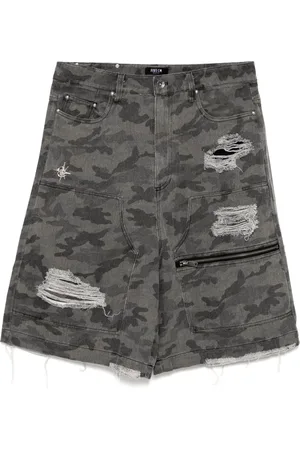 FIVE CM Shorts con estampado militar