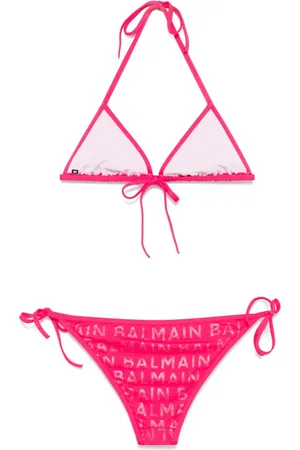 Balmain Bikini con logo estampado