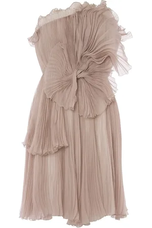 Alberta Ferretti Vestido corto con diseño plisado