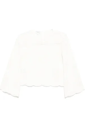 Giambattista Valli Top con cuello redondo