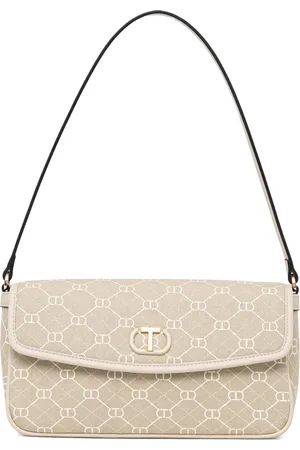 Twin-Set Bolsa de hombro con monograma estampado