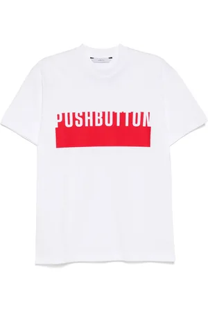 pushBUTTON Playera con logo estampado