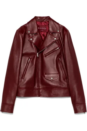 Gucci Chamarra biker de cuero