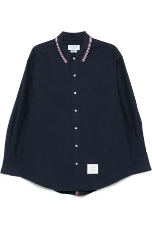 Thom Browne Camisa con rayas RWB estampadas
