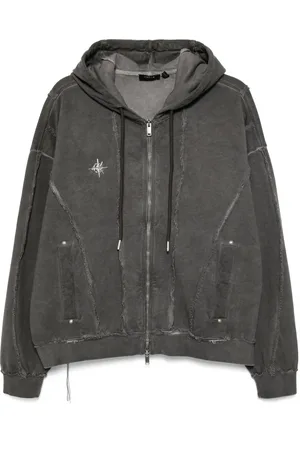 FIVE CM Hoodie con paneles y cierre