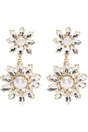 ROSANTICA Aretes con dije floral