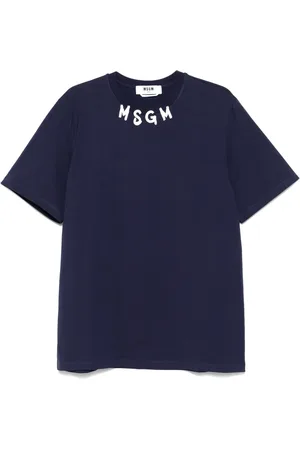 Msgm Playera con logo estampado
