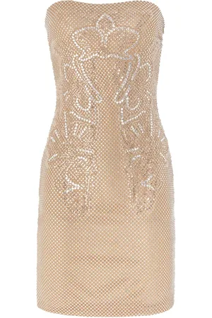 GENNY Vestido corto con detalles de cristal