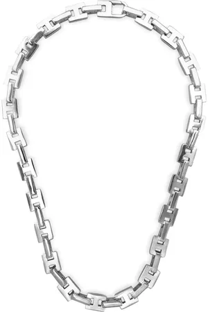 Hatton Labs Collar de cadena con eslabones de placa del loho H