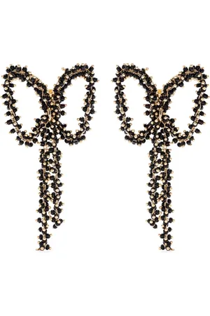 Beatriz Palacios Aretes Black Bow