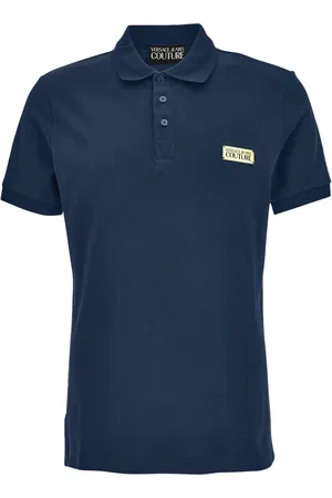 VERSACE Playera tipo polo con aplique