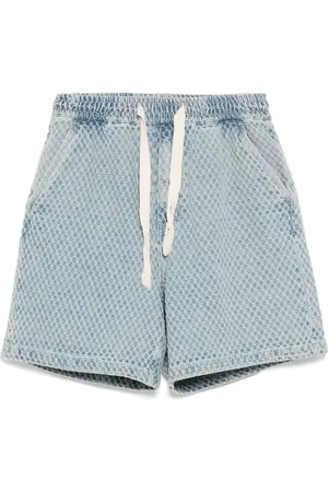 FIVE CM Shorts de mezclilla con cordones en la pretina