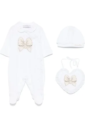 MONNALISA Set de mameluco con moño estampado