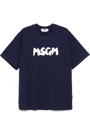 Msgm Playera con logo estampado