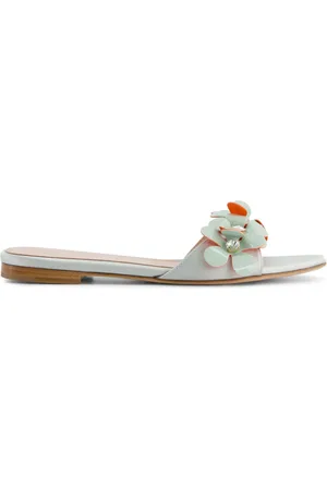 Giambattista Valli Flip flops con aplique floral