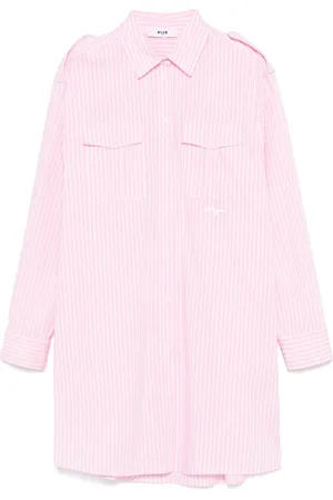 Msgm Vestido camisero de popelina
