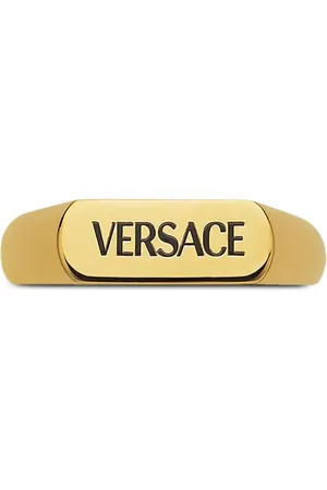 VERSACE Anillo con logo grabado