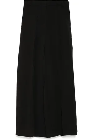 pushBUTTON Pantalones anchos con diseño plegado