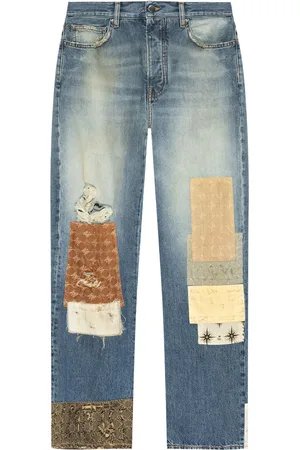 AMIRI Jeans rectos con diseño patchwork
