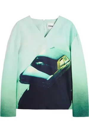 Jil Sander Top con estampado gráfico