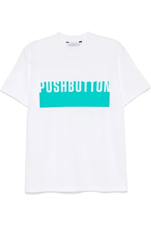 pushBUTTON Playera con logo estampado