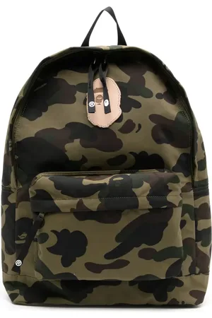 A Bathing Ape Mochila 1ST con parche de simio