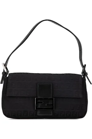 Fendi Bolsa de hombro Zucchino Canvas Baguette 2000-2010