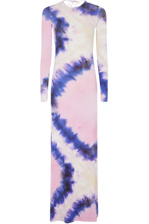 Paco rabanne Vestido con estampado tie-dye