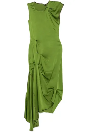 Victoria Beckham Vestido midi con pliegues