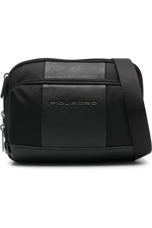 Piquadro Bolsa de hombro con placa del logo