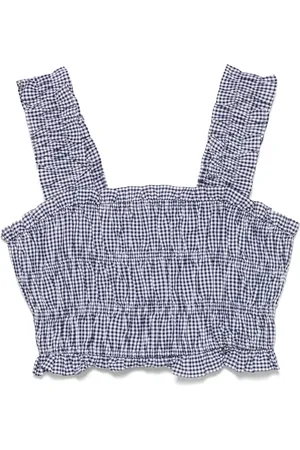 Maje Top con estampado gingham