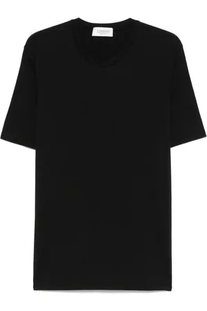 LANEUS Playera con cuello redondo