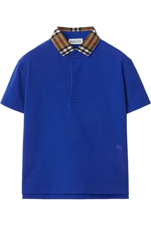 Burberry Playera tipo polo con cuello a cuadros