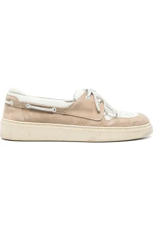ELEVENTY Zapatos top sider de gamuza