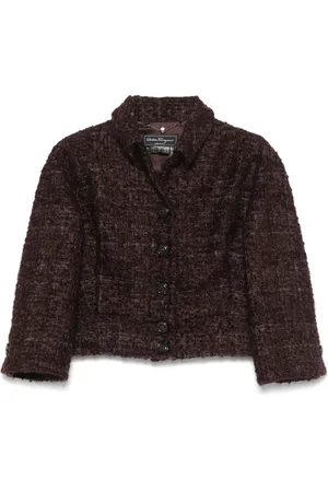 Salvatore Ferragamo Chamarra de bouclé 2000