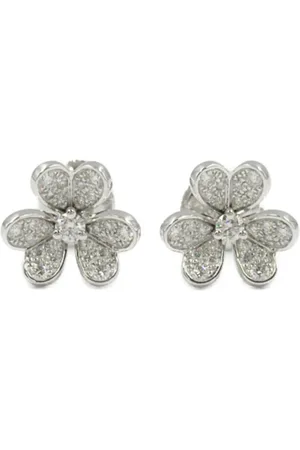 Van cleef Aretes Frivole en oro blanco de 18kt con diamantes 2010