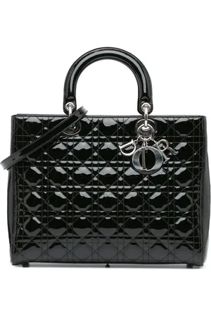 Dior Bolsa satchel Large Patent Cannage Lady Dior 2011