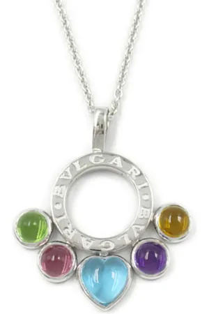Bvlgari Collar Allegra en oro blanco de 18kt con gemas 2010