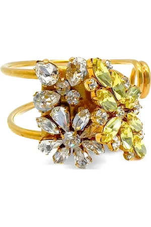 Burberry Brazalete con detalles florales de cristal