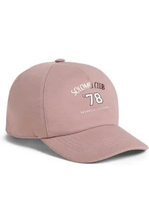 Brunello Cucinelli Gorra ligera con estampado gráfico
