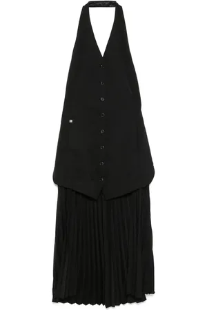 Helmut Lang Vestido con cuello halter