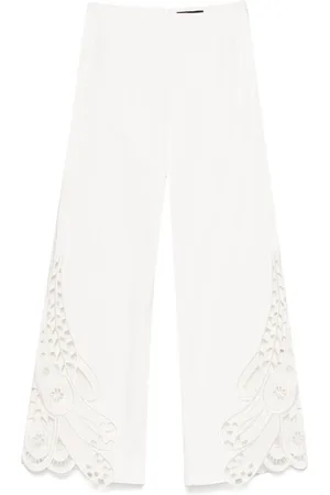 Maje Pantalones con diseño bordado