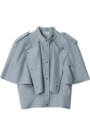 Burberry Top estilo capa de seda