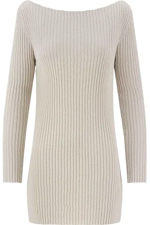 LANEUS Vestido corto tejido