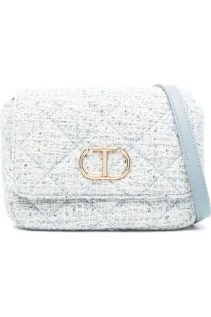 Twin-Set Bolsa crossbody de tweed