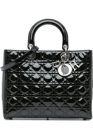 Dior Bolsa satchel Large Patent Cannage Lady Dior 2012